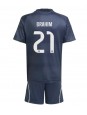 Otroške Nogometnih dresov Real Madrid Brahim Diaz #21 Gostujoči 2025-26 Kratki rokavi (+ hlače)